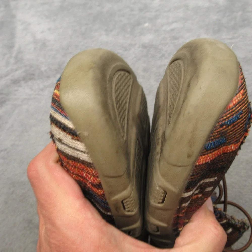 Roper Aztec Mens Shoes 9 Brown‎ Southwestern Slip On Lace-Up Shoes Loafer Casual